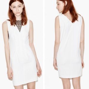 THE KOOPLES Contrast Lace Crepe Dress